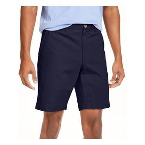 CLUBROOM Mens Navy Classic Fit Stretch Shorts 34 Waist